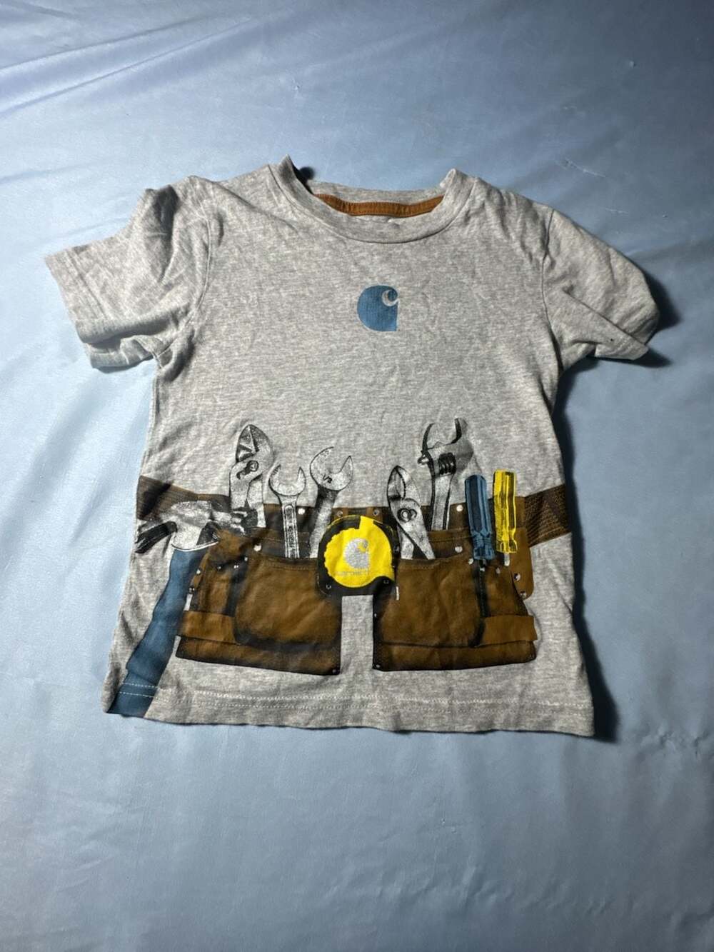 Carhartt Tool Belt T-Shirt Size 4T Gray Graphic Tee